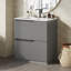 Meuble-lavabo de salle de bain avec tiroirs pleine extension-870598415