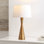 Lampe de table en laiton antique Ermes 25,5 pouces