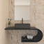 Lavabo de salle de bain vasque rectangulaire en érable-86669193