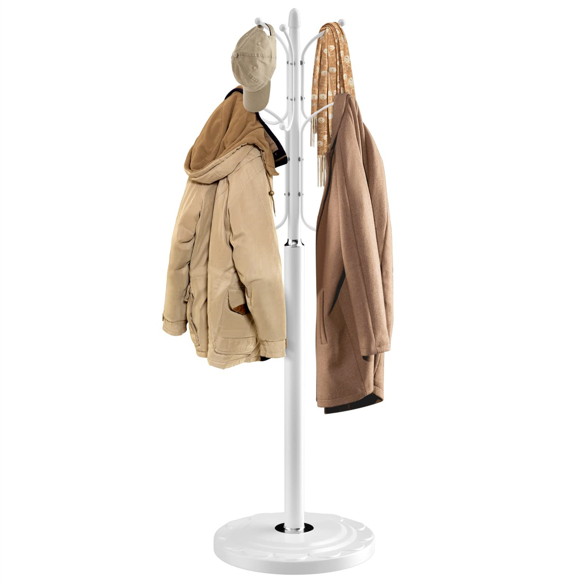 Wildon Home® Boller Iron Freestanding 12 - Hook Coat Rack | Wayfair