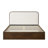Baxtor Walnut Queen Boucle Headboard Bed-685511373-691121189