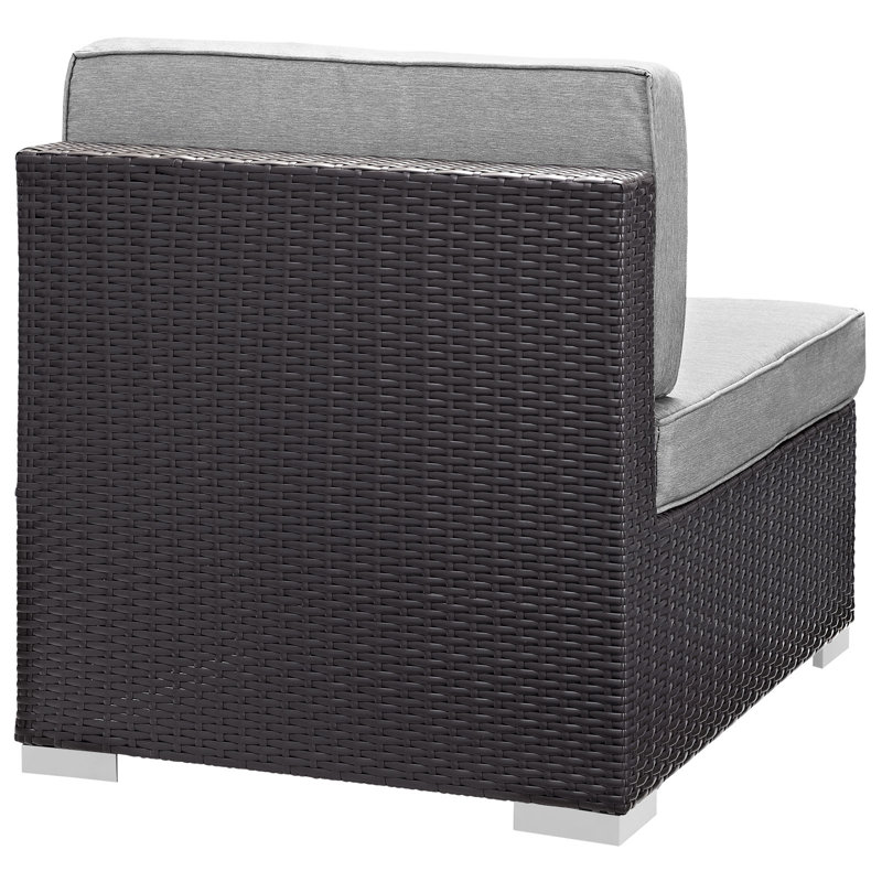 Canapé modulaire avec coussins Modway Convene, Gris
