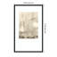 Deux lunes. Réflexions. «Abstract Lanscape In Neutral Colors No.1» par Dina Dankers, reproduction d'art encadrée sur bois-735920470-735920464