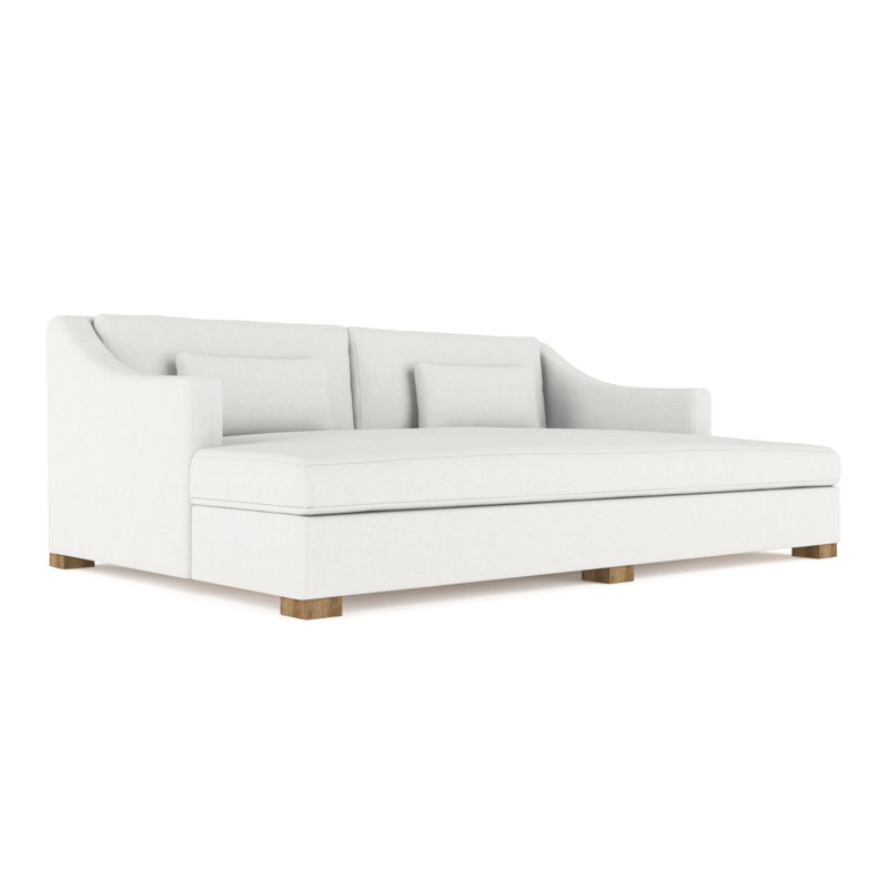 Crosby Slope Arm Daybed, Vintage Leather Chocolate, Weathered
