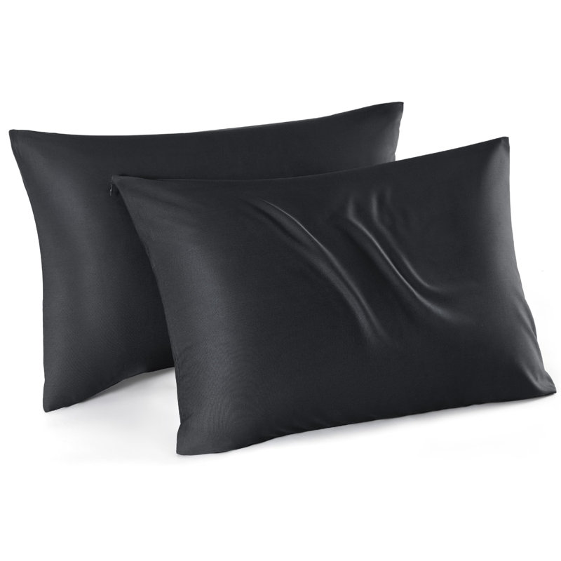 Bedsure Cooling Pillow Cases Queen Size Set Of 2, Rayon Derived From Bamboo Cooling Pillowcases For Hot Sleepers, Soft & Breathable Cool Pillow Covers With Zipper, Gifts, 20X30 Inches