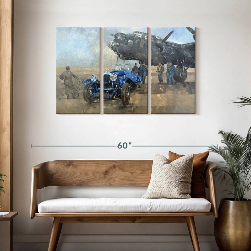 Mehar Able Mable And The Blue Lagonda, 28" H x 45" W