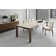 Omnia Extendable Table with Rectangular Top and Wooden Legs