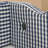 Cozy Gingham Daybed With Trundle Twin Size Sofa Bed No Box Spring Needed, With USB Port And Adorable Wave Shaped, Linen Fabric, Navy-616029201