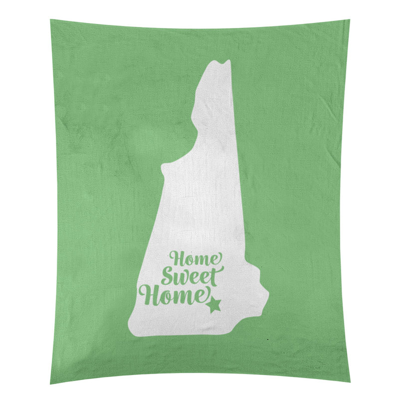 Tapisserie murale Home Sweet Manchester, H 27,5 po x l 37,5 po, Vert