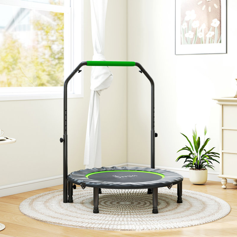 Trampoline 40 "pour adulte avec poignée ajustable, vert, Green
