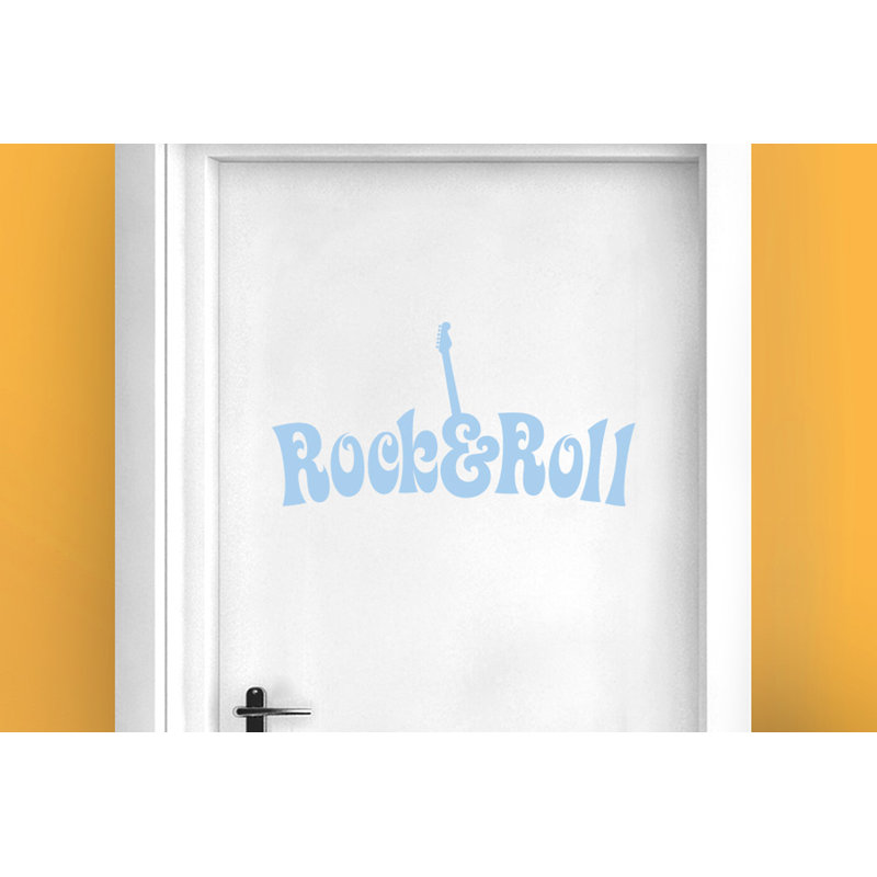 Entertainment Wall Decal, Light Blue