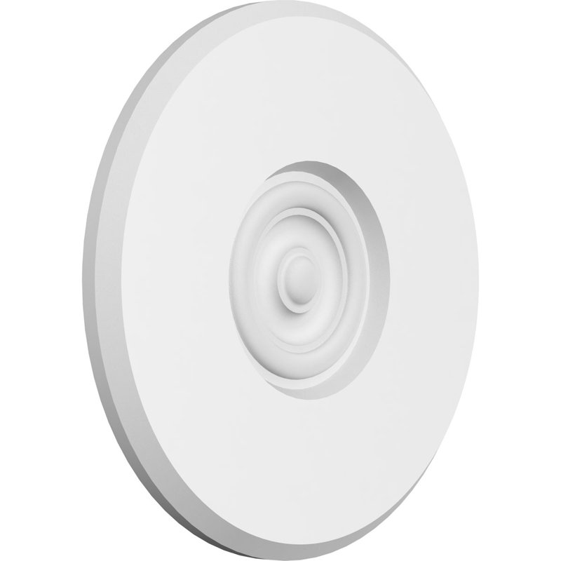 Standard Grayson Bullseye Rosette with Beveled Edge, 8" H x 8" W x 0.5" D