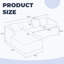 Canapé modulaire en L de qualité supérieure - conception spacieuse avec support ergonomique-871017052