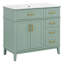 Meuble-lavabo moderne 36 "avec lavabo en céramique-1961330635