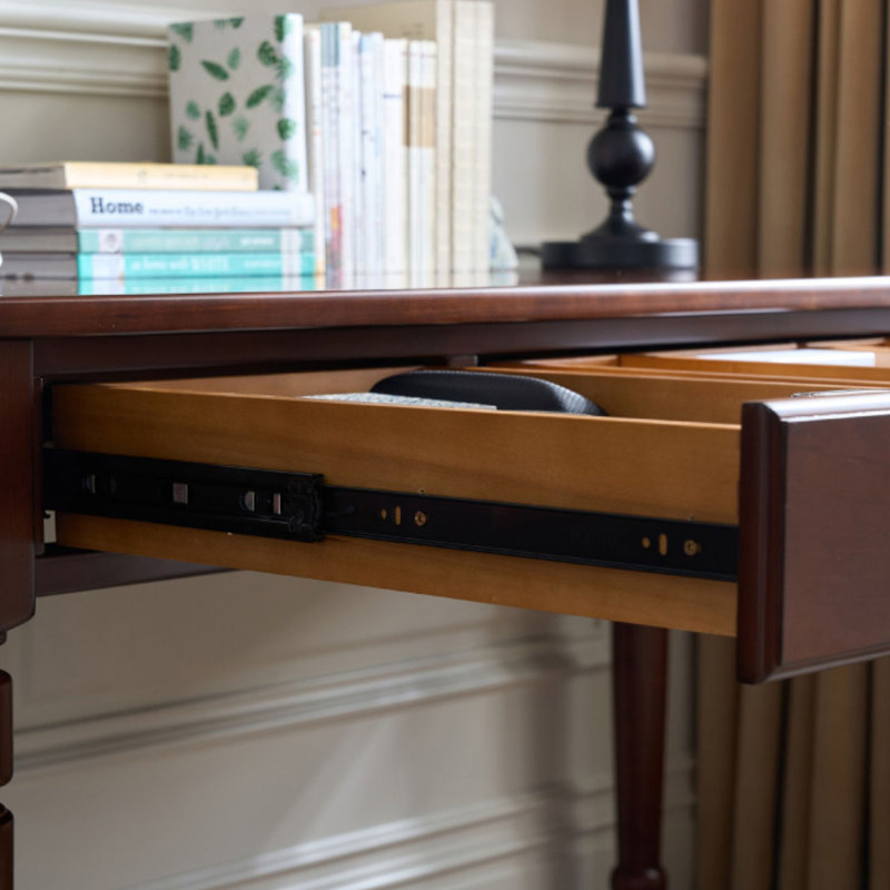 Bureau compact en cerisier, H 29,92 po x l 51,18 po x P 27,55 po