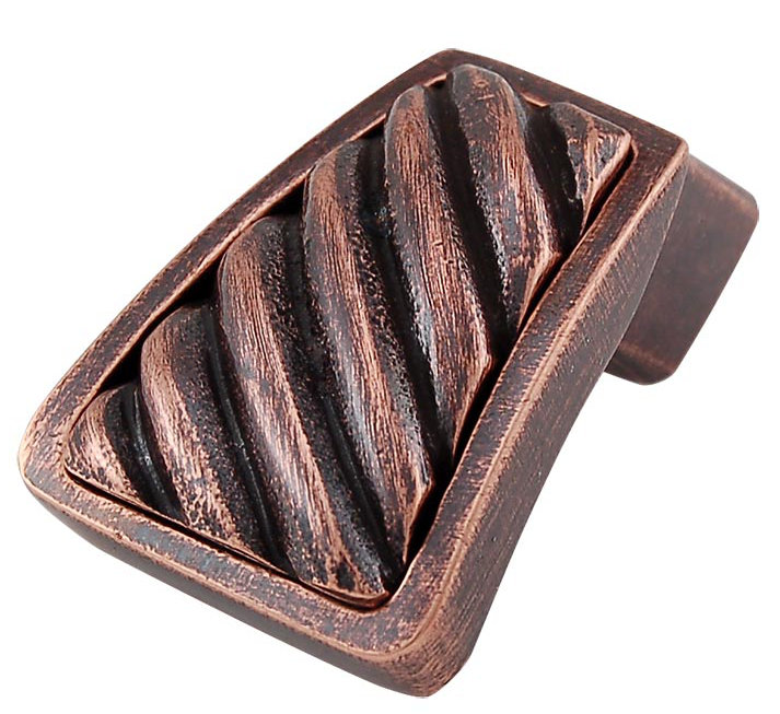 Sanzio Finger Pull, Antique Copper