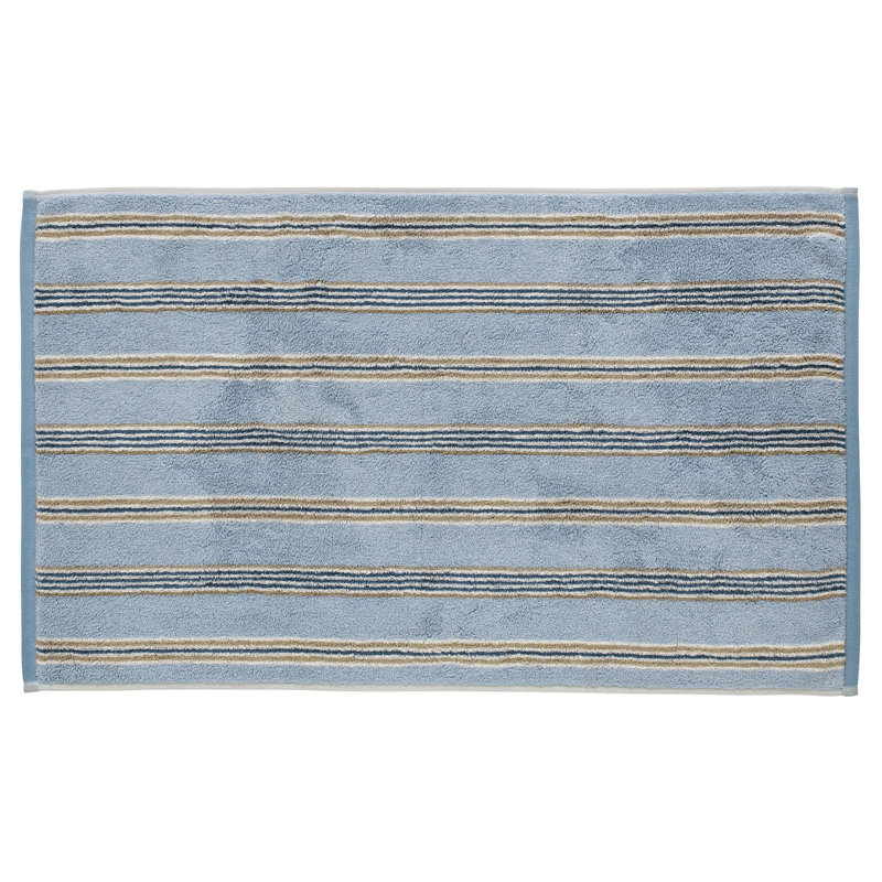 Brecon Stripe Bath Towel, Midnight