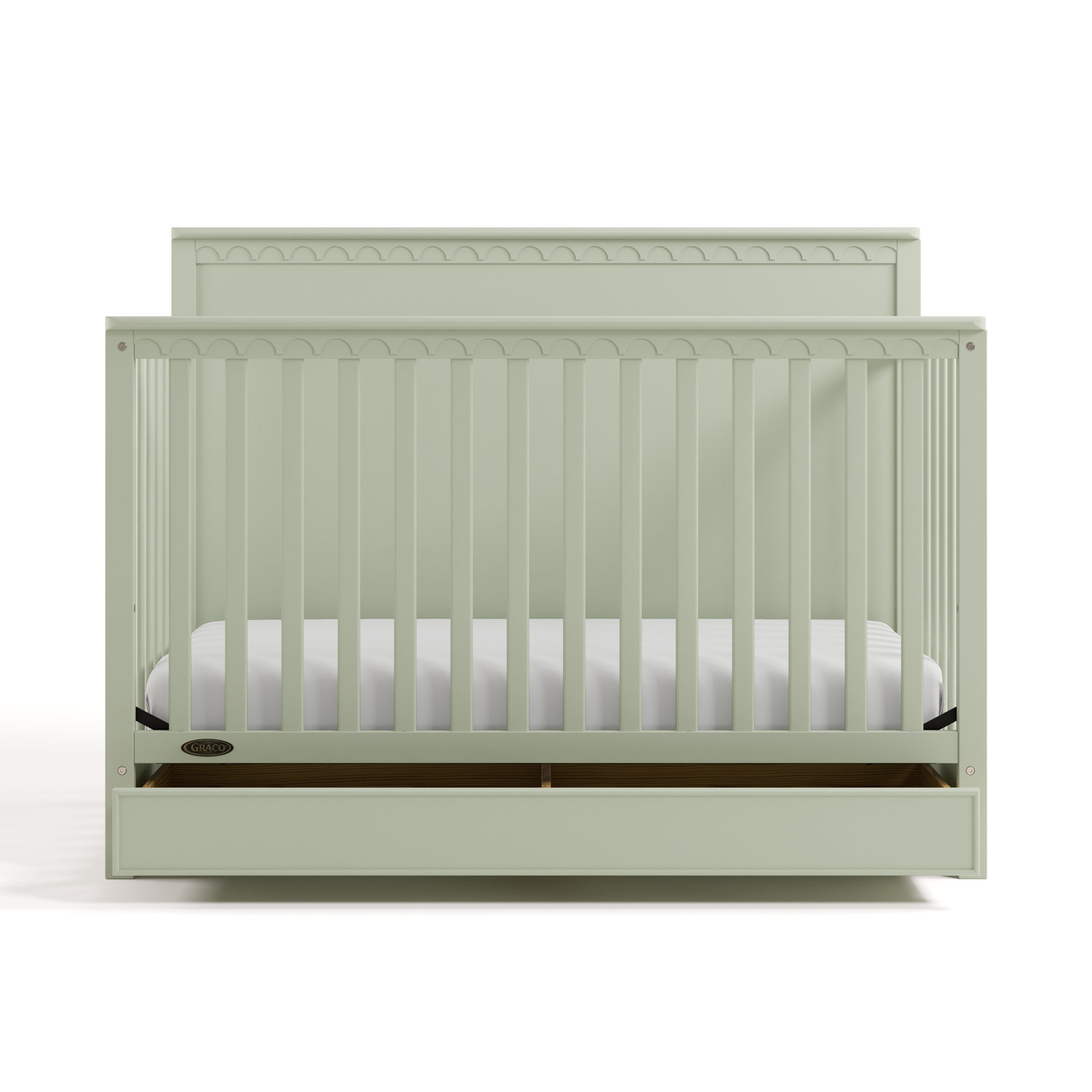 Sasha 5-in-1 Convertible Crib, Sage