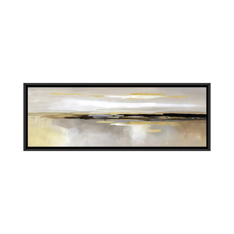 «Silver Lining», reproduction sur toile, H 12 po x l 36 po x P 1,5 po, Cadre noir