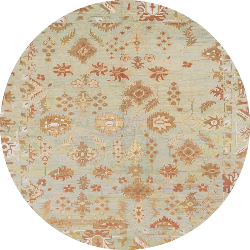 Tapis abstrait moderne 1682, Rond 4 pi