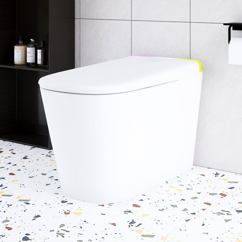 Toilette simple en céramique Smart chasse 1,1 GPF