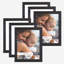 Ensemble de 2 cadres à photo simples en bois 3 po x 5 po noirs-70853711-70853702