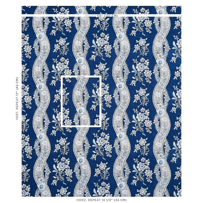 Le Castellet Fabric, Indigo