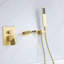 Waterfall Spout Wall Mount Tub Faucet With Hand Shower, Rough-In-Valve Include-59671954