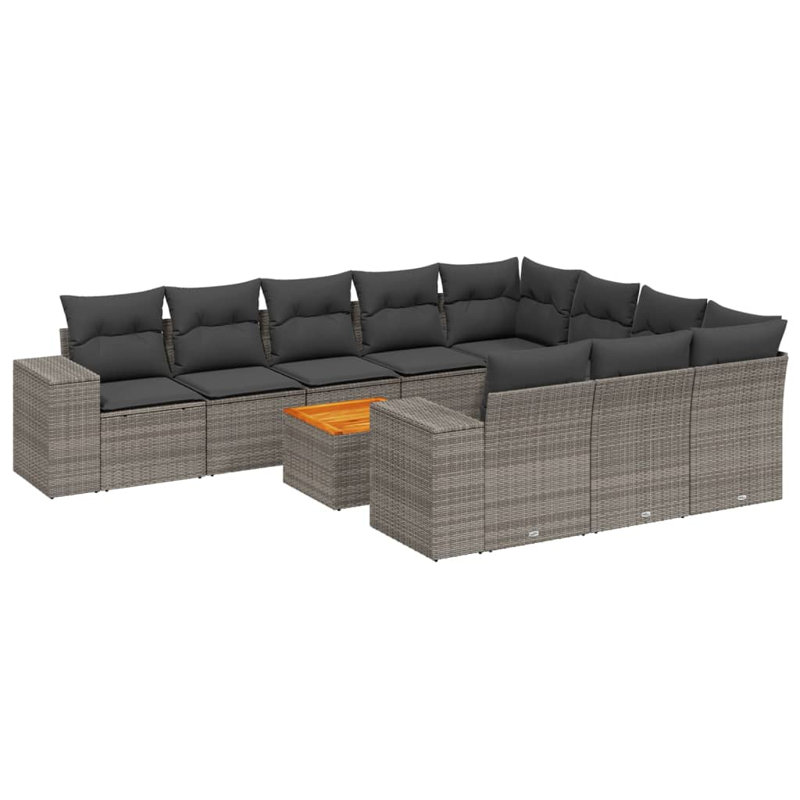  Garden Sofa Set Grey
