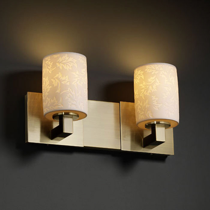 Katya 2 - Light Bath Bar, Waterfall, Antique Brass