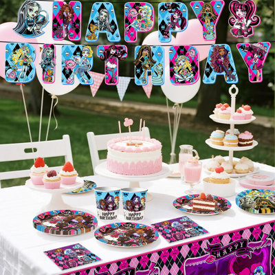 98Pcs The Princess and the Frog Party Decorations & Tableware Set