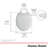 Transitional Elongated Toilet Seat Soft Close, White
