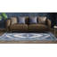 Tapis oriental bleu / gris touffeté Kharbanda-1239548784