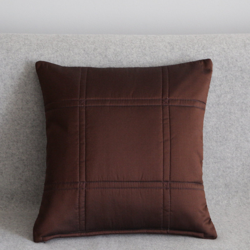 Summerhill Square Cushion, Chocolate