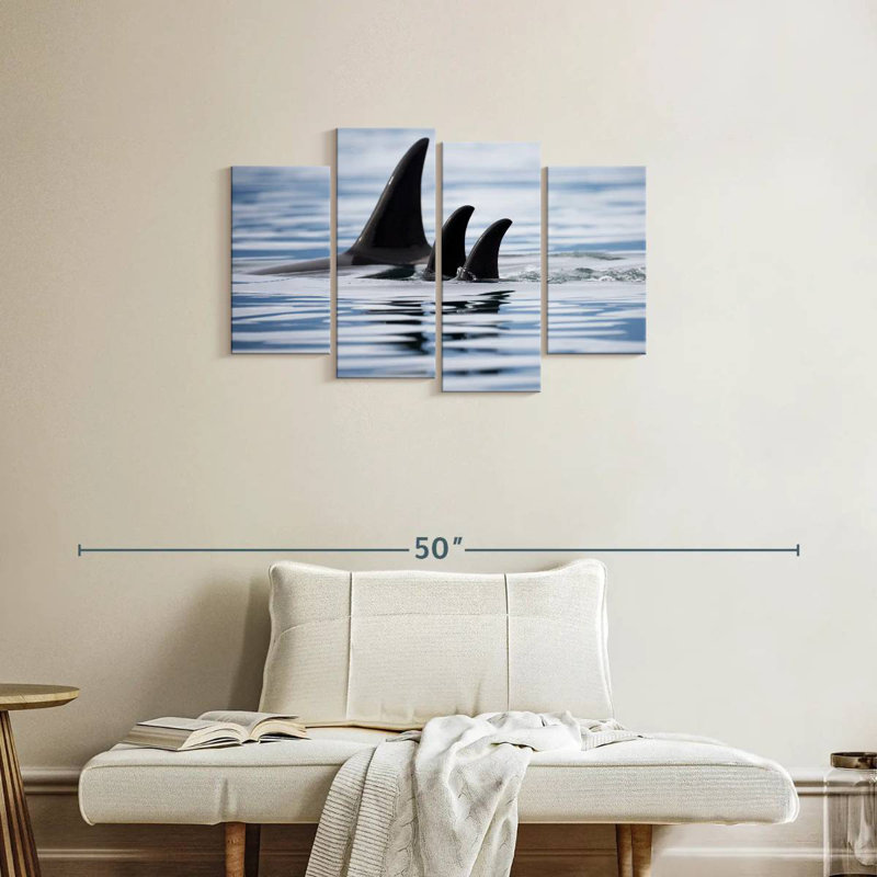 Brampt Killer Whale Fins, 22" H x 36" W