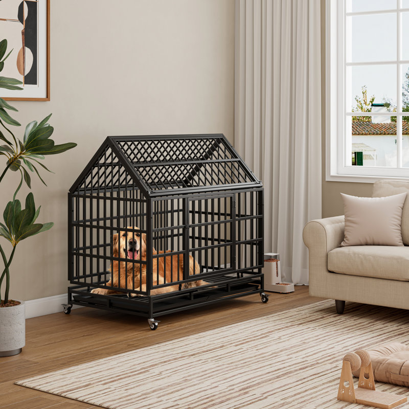 Cage pour chien L 48,8 po x l 30,7 po H noir