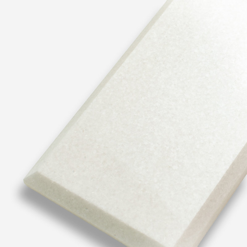 3 x 6 Athens Beveled Marble Subway Tile, Gray