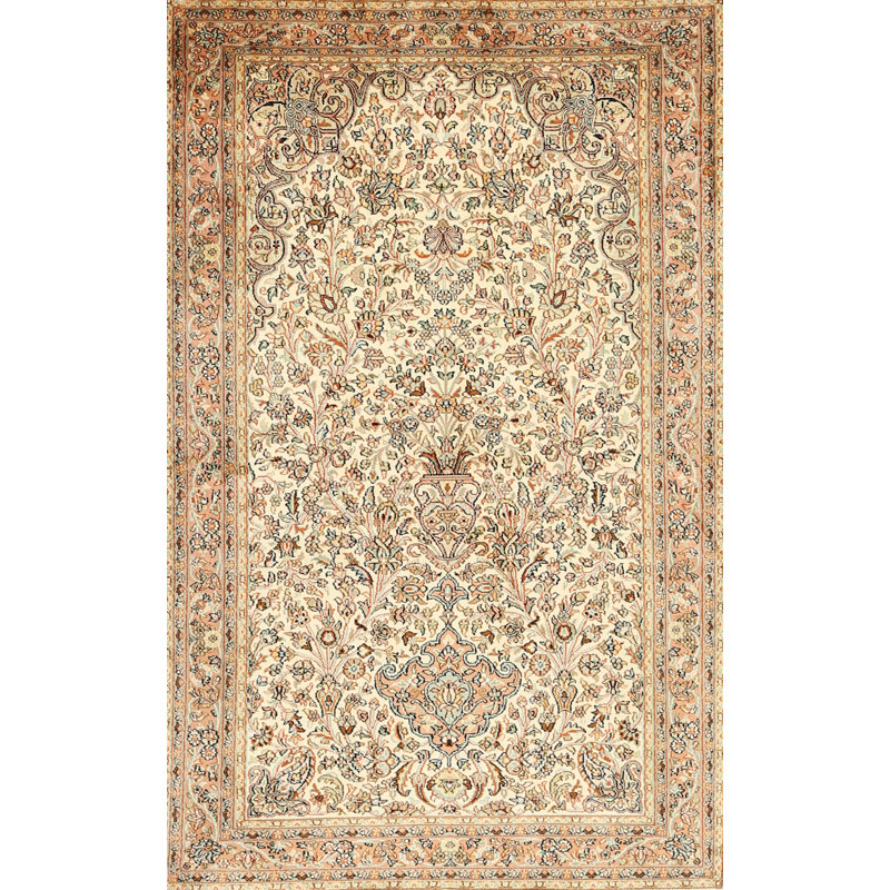Beige oriental/brun/bleu Tapis décoratif, Rectangle 8 pi x 10 pi