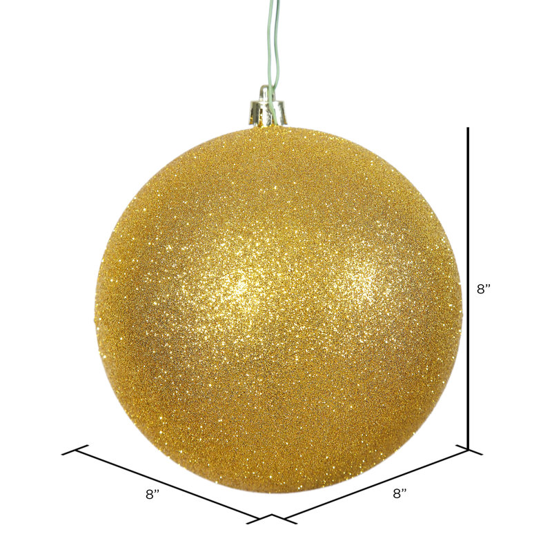 Ornements en boule, Or, H 10 po x l 10 po x P 10 po