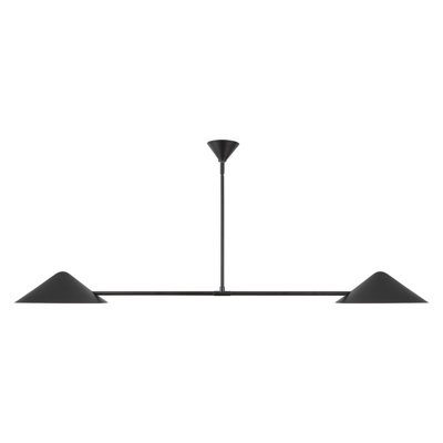 Suspension linéaire Dilys 58 po noir mat