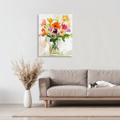 Toile Bold Springy Blooms, design par Riley B