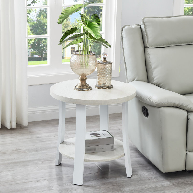 Stylish White Shelf Table - Contemporary Home Decoration Option Add Charm To Your