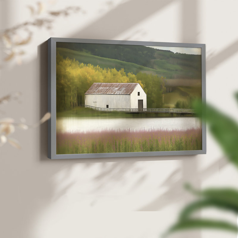 Paysage, série XL, reproduction encadrée, H 11 po x l 14 po, Gris