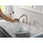 Trinsic Brushed Nickel Bathroom Faucet with Sprayer, 8 Inch Widespread Bathroom Sink Faucet with Pull Out Sprayer, Metal Push-Pop Drain, Stainless-87224380