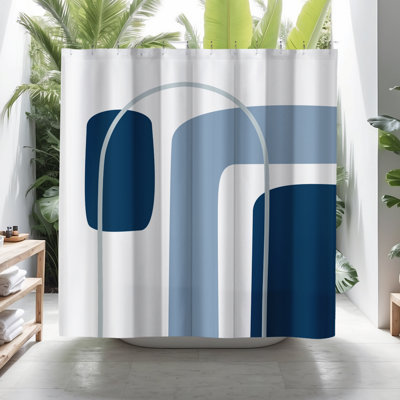 Hagan Geometric Shower Curtain