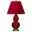 Small Double Gourd Accent Lamp - Sangria, Deep Patina Bronze - Lavender, Plum Shade-583633431-584545644
