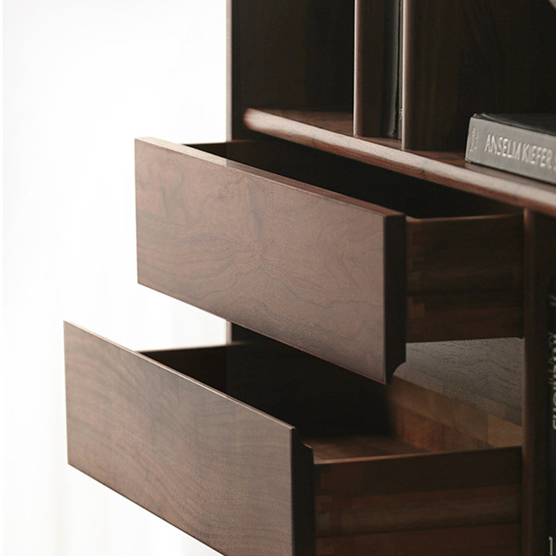 American Style Multiple Lattice  Wood Bookcase