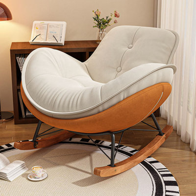 Chaise berçante large en forme d'arc