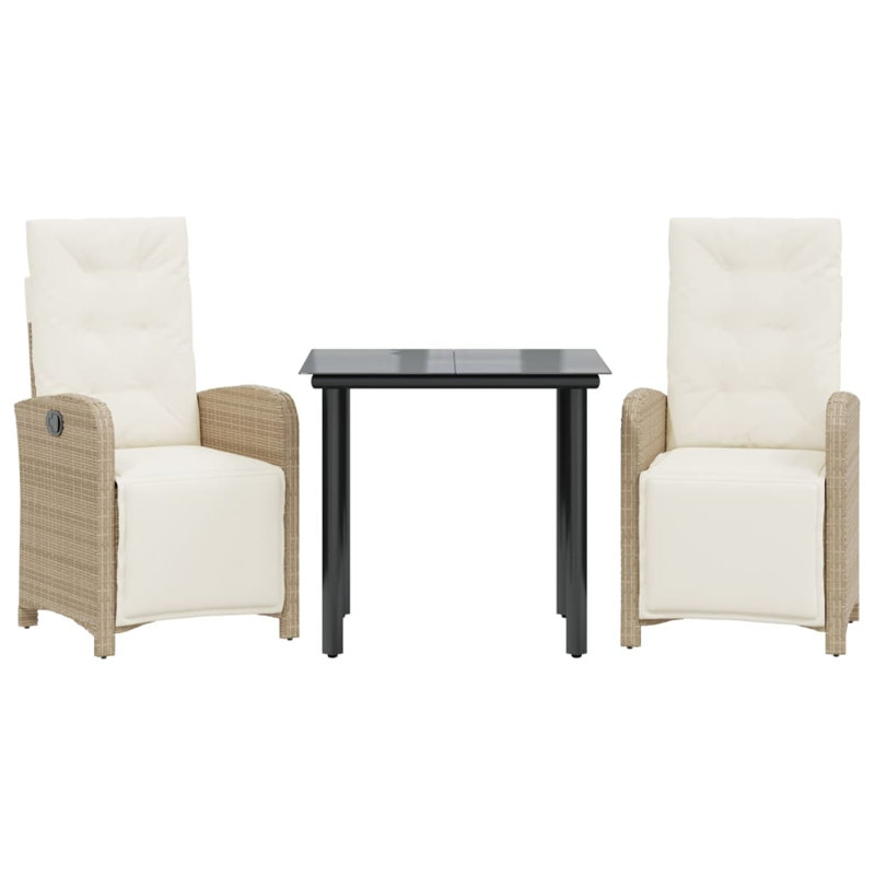Ensemble bistro avec coussins Lark Manor ™, Beige, Crème, 2