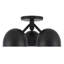 Plafonnier semi-encastré noir 13 po Fosso-124959502